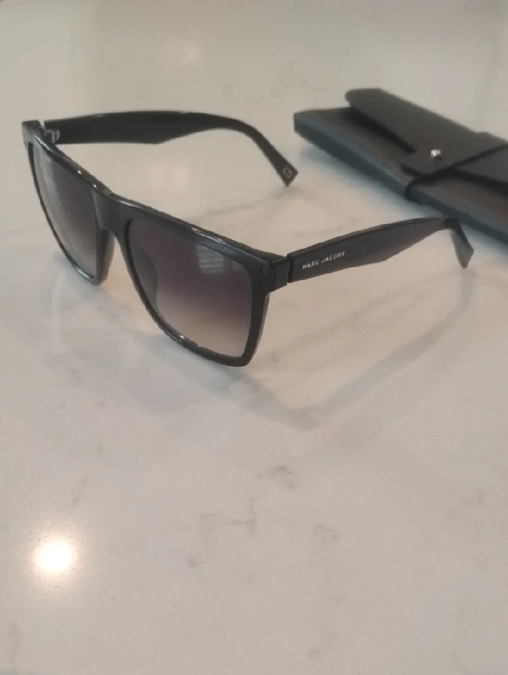 Marc Jacobs Black Gradient Square Sunglasses
